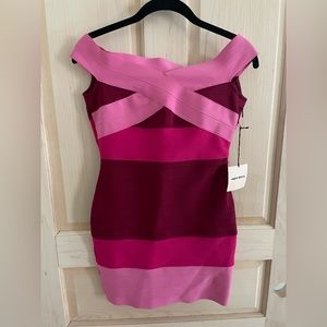 NWT Superdown Pink Off the Shoulder Dress